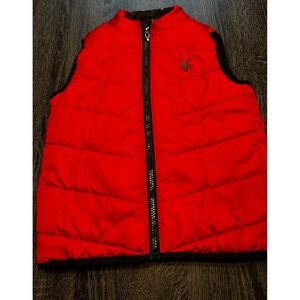 Spyder Kids Red‎ Puffer Vest Full Zip Quilted Sleeveless Jacket 4T Winter
